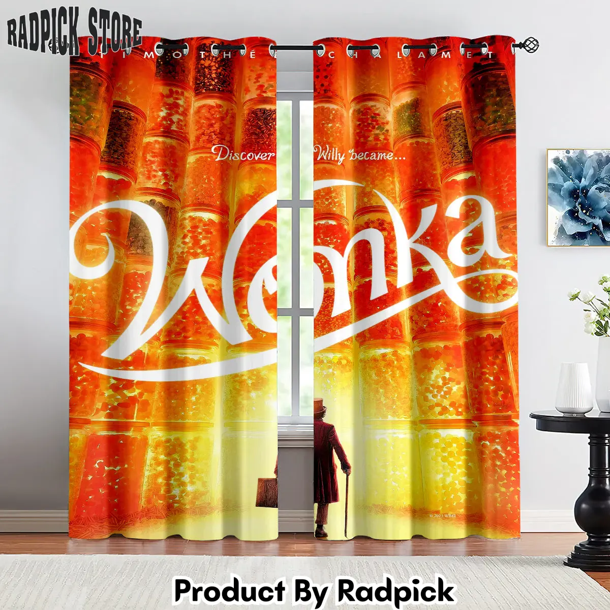Radpick wonka curtains drapes for window treatment set 1 rp8527